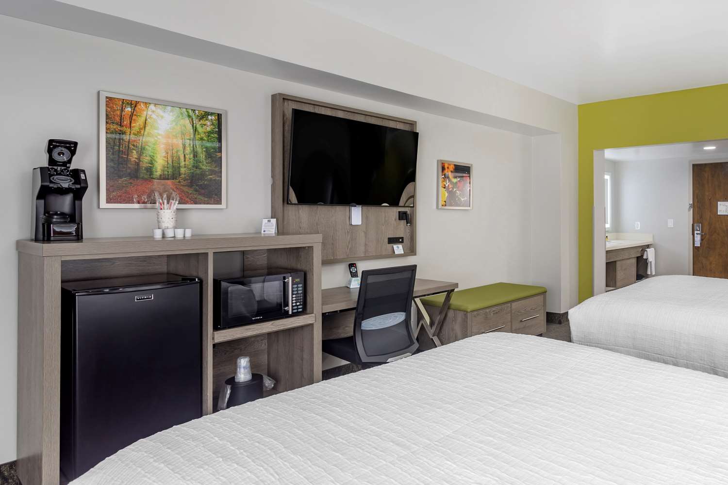 Seating area by window